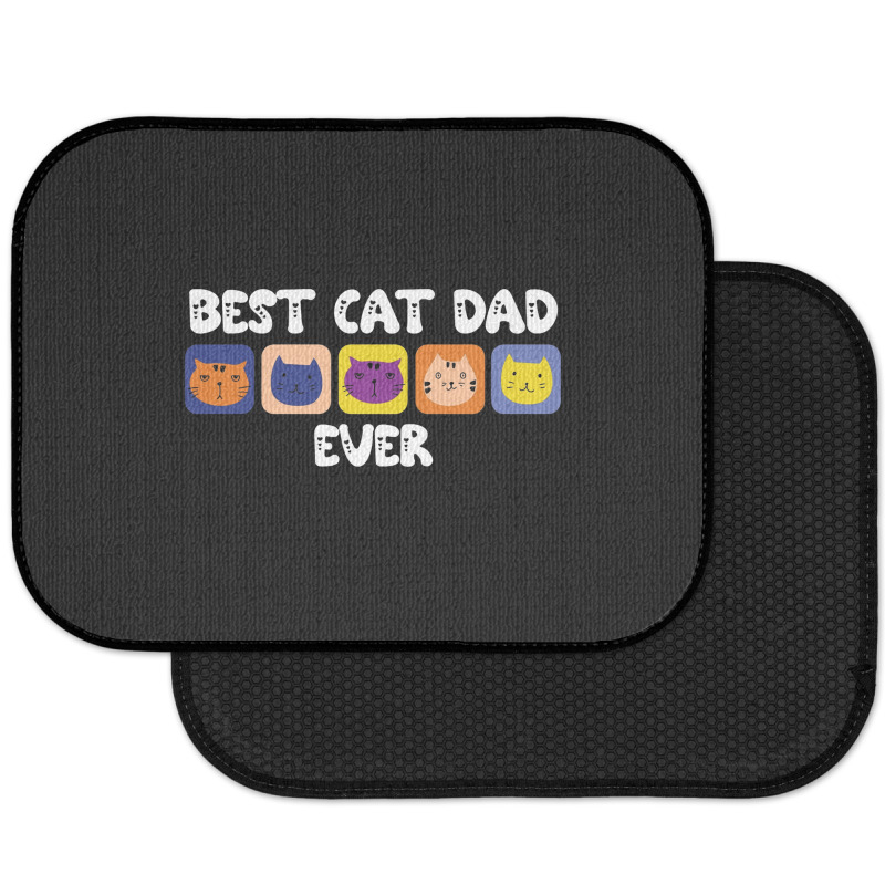 Best Cat Dad Ever Cute Rear Car Mat | Artistshot