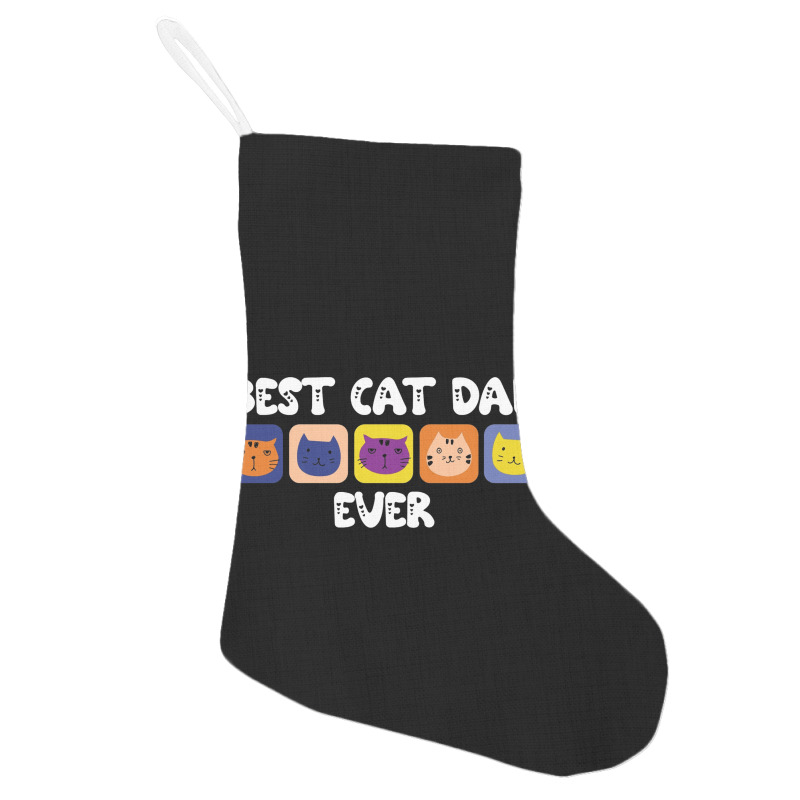 Best Cat Dad Ever Cute Holiday Stocking | Artistshot