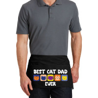 Best Cat Dad Ever Cute Waist Apron | Artistshot