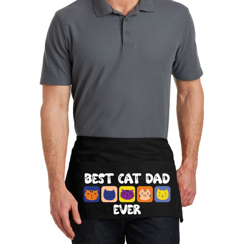 Best Cat Dad Ever Cute Waist Apron | Artistshot