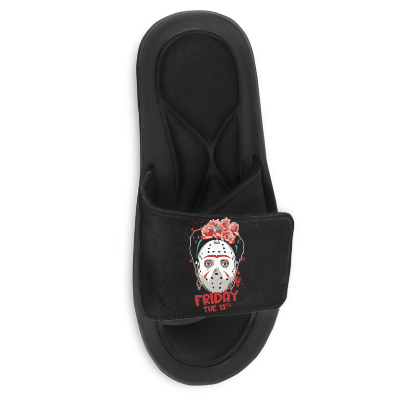 Friday The 13th Frida Kahlo Slide Sandal | Artistshot