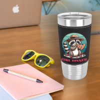 Girl Dinner - Racoon Eating Pizza Leatherette Tumbler | Artistshot