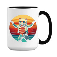 Panda Vintage 15 Oz Coffee Mug | Artistshot