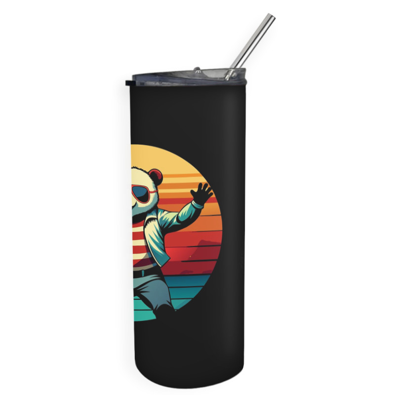 Panda Vintage Skinny Tumbler | Artistshot