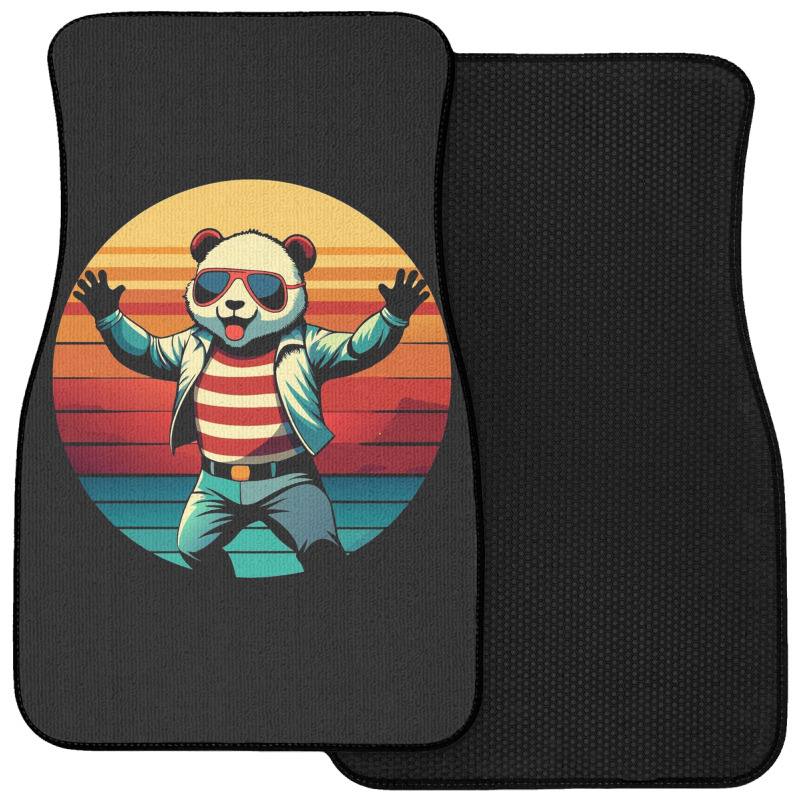 Panda Vintage Front Car Mat | Artistshot