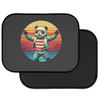 Panda Vintage Rear Car Mat | Artistshot