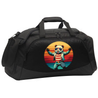 Panda Vintage Active Duffel | Artistshot