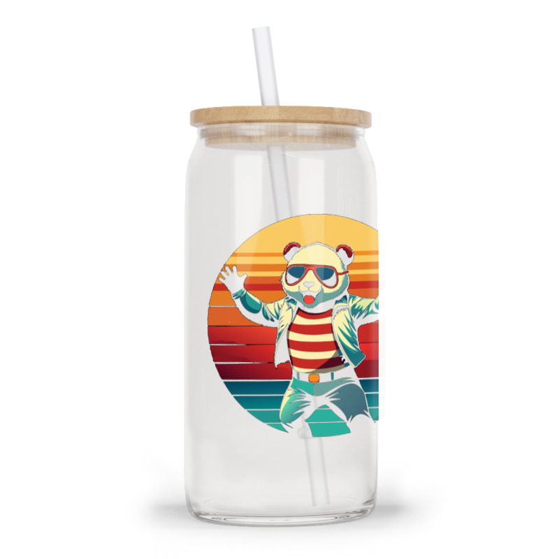 Panda Vintage Glass Tumbler | Artistshot