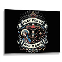 Pray For Us Metal Print Horizontal | Artistshot