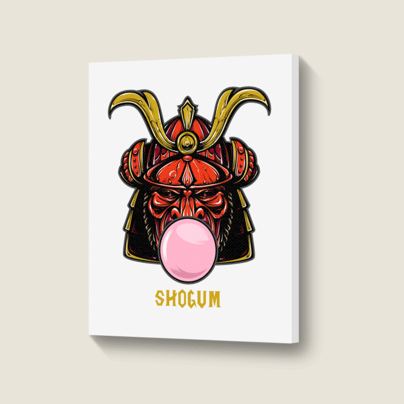 Shogum Shogun Samurai Parody Portrait Canvas Print | Artistshot