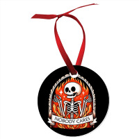 Skeleton Nobody Cares Ornament | Artistshot