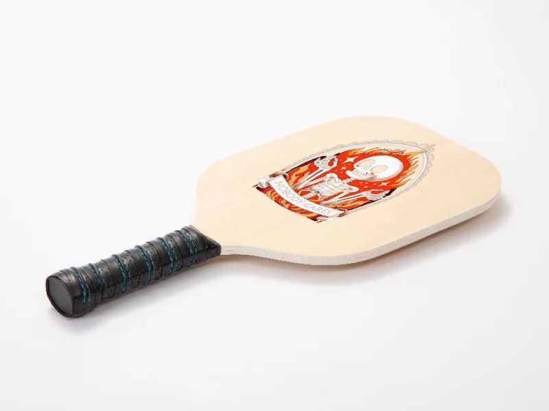 Skeleton Nobody Cares Pickleball Paddle | Artistshot