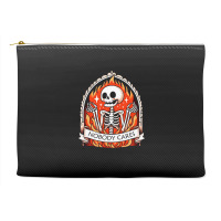 Skeleton Nobody Cares Accessory Pouches | Artistshot