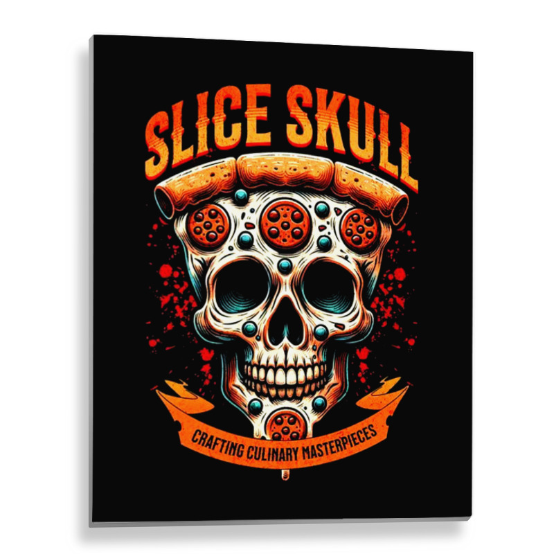 Slice Skull Metal Print Vertical | Artistshot