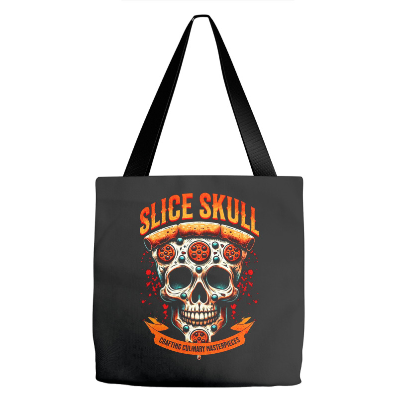 Slice Skull Tote Bags | Artistshot