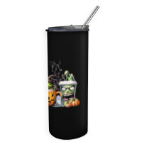 Spooky Coffee Halloween Skinny Tumbler | Artistshot