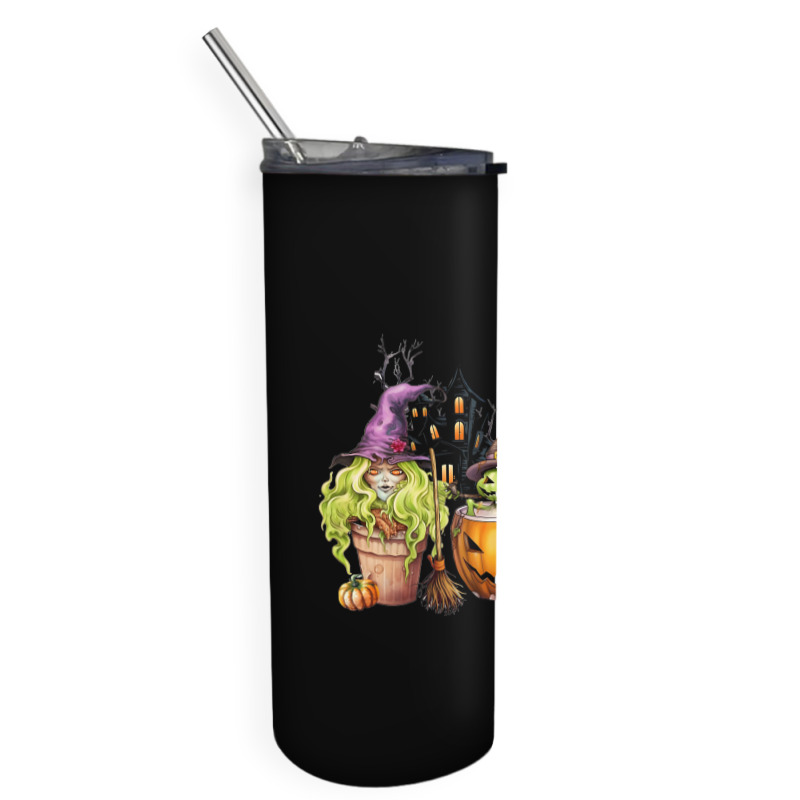 Spooky Coffee Halloween Skinny Tumbler | Artistshot