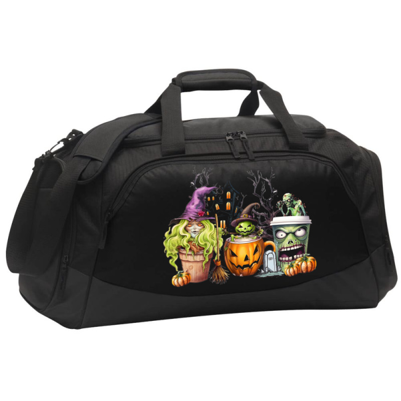 Spooky Coffee Halloween Active Duffel | Artistshot