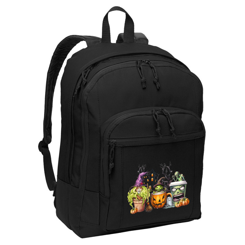 Spooky Coffee Halloween Basic Backpack | Artistshot