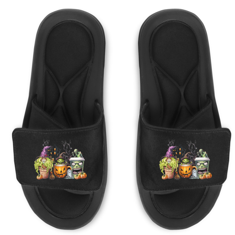 Spooky Coffee Halloween Slide Sandal | Artistshot