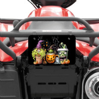 Spooky Coffee Halloween Atv License Plate | Artistshot