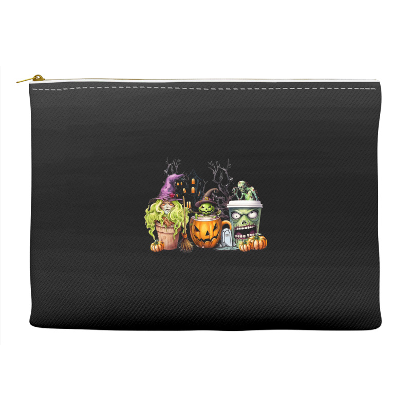 Spooky Coffee Halloween Accessory Pouches | Artistshot