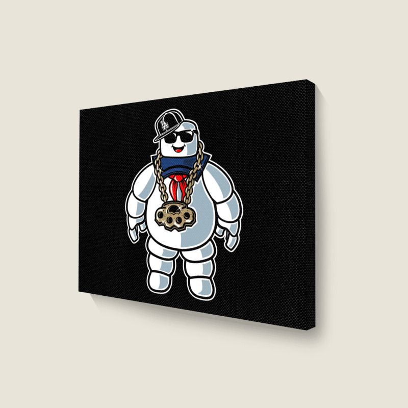 Stay-puft Marshmallow Man Comic Caricature Pop Cul Landscape Canvas Print | Artistshot