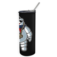 Stay-puft Marshmallow Man Comic Caricature Pop Cul Skinny Tumbler | Artistshot