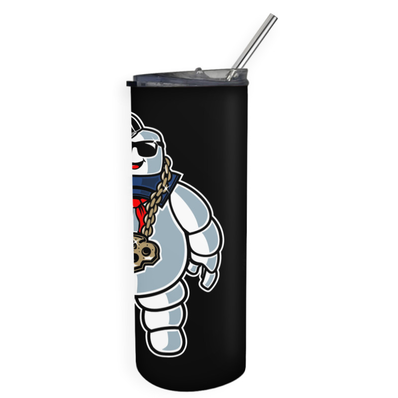 Stay-puft Marshmallow Man Comic Caricature Pop Cul Skinny Tumbler | Artistshot