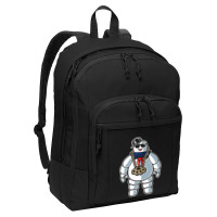 Stay-puft Marshmallow Man Comic Caricature Pop Cul Basic Backpack | Artistshot