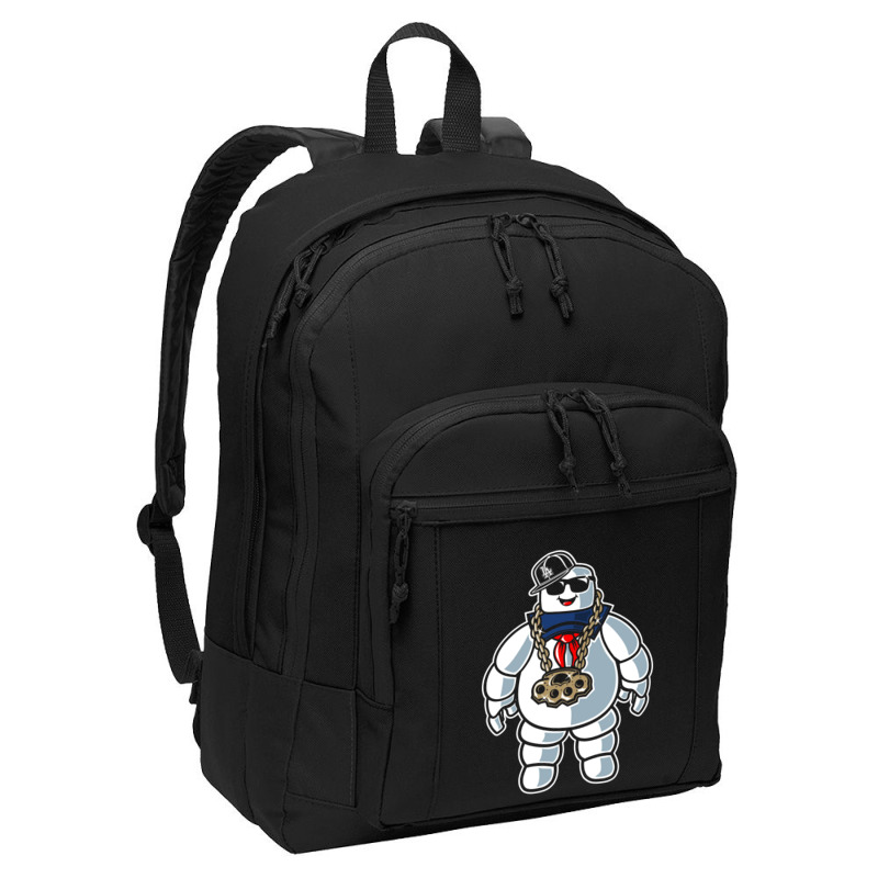 Stay-puft Marshmallow Man Comic Caricature Pop Cul Basic Backpack | Artistshot