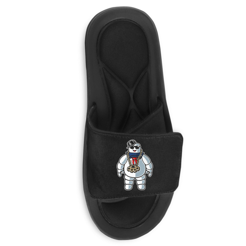 Stay-puft Marshmallow Man Comic Caricature Pop Cul Slide Sandal | Artistshot