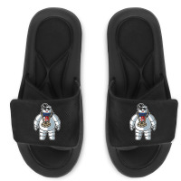 Stay-puft Marshmallow Man Comic Caricature Pop Cul Slide Sandal | Artistshot