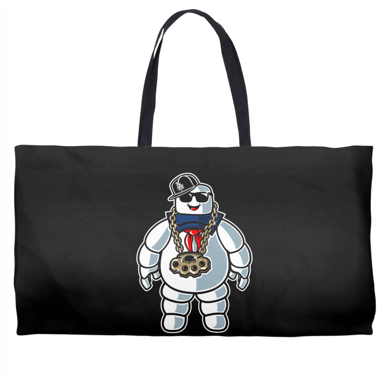 Stay-puft Marshmallow Man Comic Caricature Pop Cul Weekender Totes | Artistshot