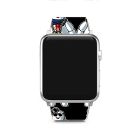 Stay-puft Marshmallow Man Comic Caricature Pop Cul Apple Watch Band | Artistshot