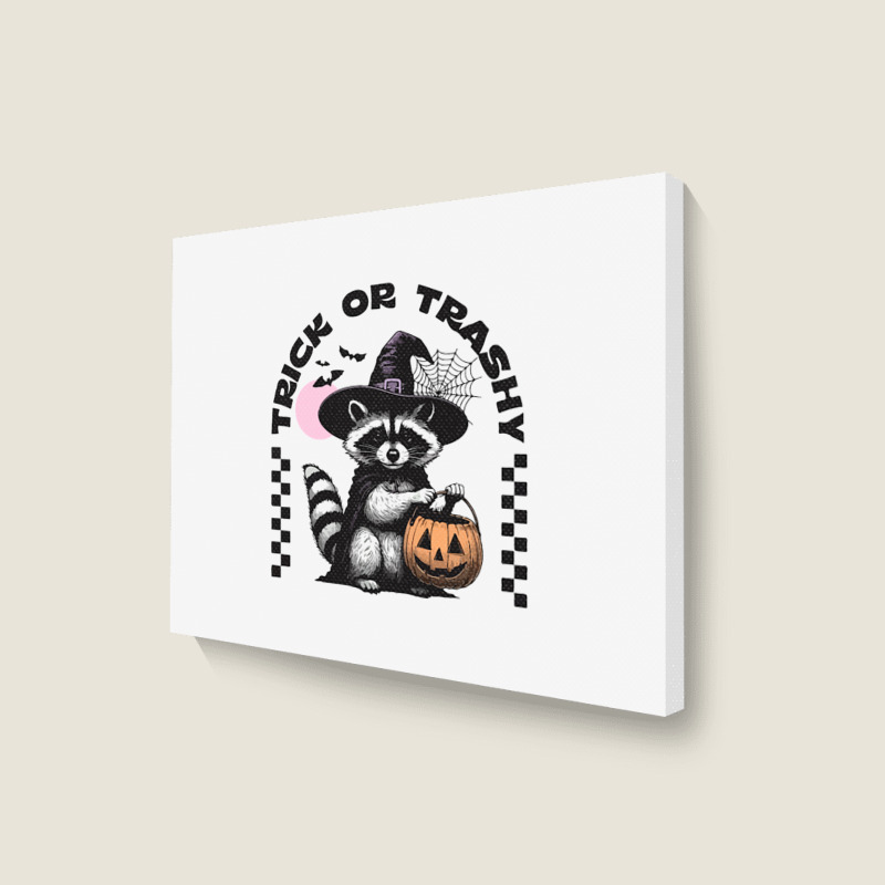 Trick Or Trashy Halloween Landscape Canvas Print | Artistshot