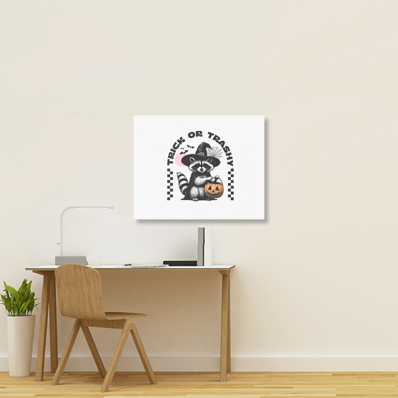 Trick Or Trashy Halloween Landscape Canvas Print | Artistshot