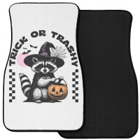 Trick Or Trashy Halloween Front Car Mat | Artistshot