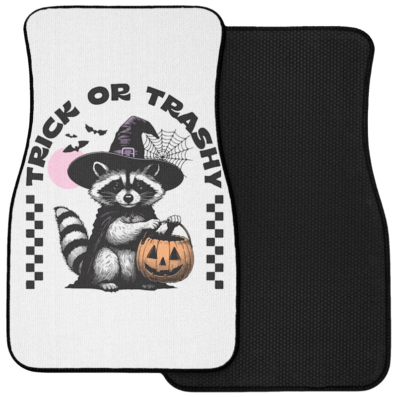 Trick Or Trashy Halloween Front Car Mat | Artistshot