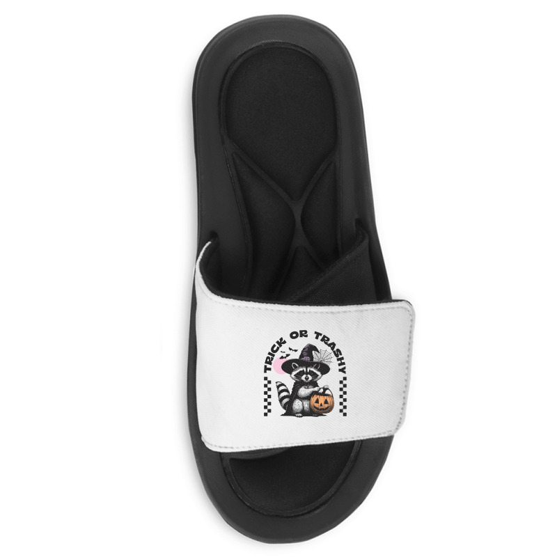 Trick Or Trashy Halloween Slide Sandal | Artistshot