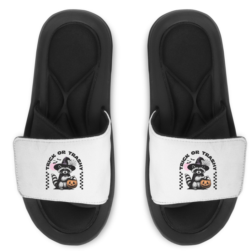 Trick Or Trashy Halloween Slide Sandal | Artistshot