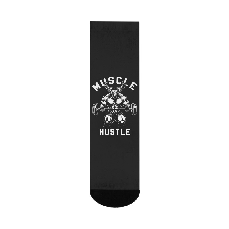 Muscle Hustle Bull Gym Crew Socks | Artistshot