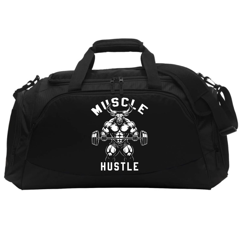 Muscle Hustle Bull Gym Active Duffel | Artistshot