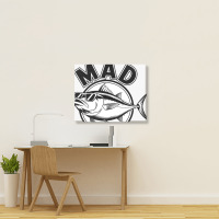 Quotes Mad Tuna Landscape Canvas Print | Artistshot