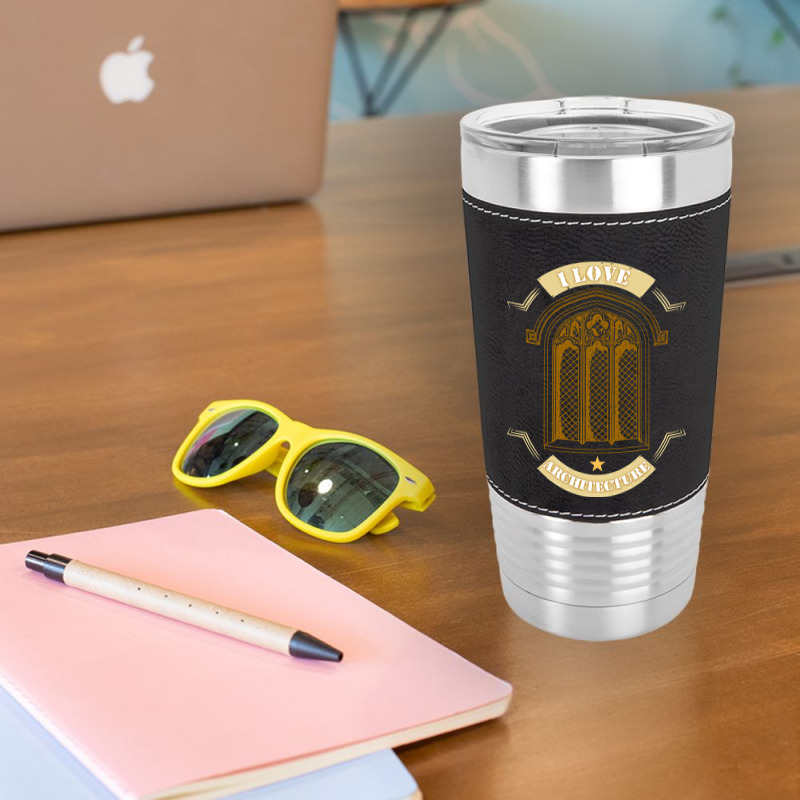 Church Window Leatherette Tumbler | Artistshot