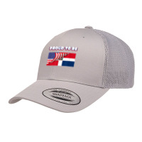 Proud To Be Dominican And American Flag July 4th Retro Trucker Cap | Artistshot