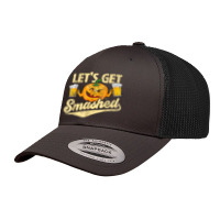 Lets Get Smashed Funny Pumpkin Beer Halloween Costumes Retro Trucker Cap | Artistshot