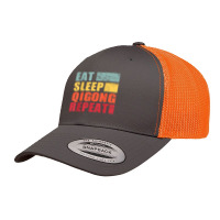 Eat Sleep Qigong Repeat T Shirt Retro Trucker Cap | Artistshot