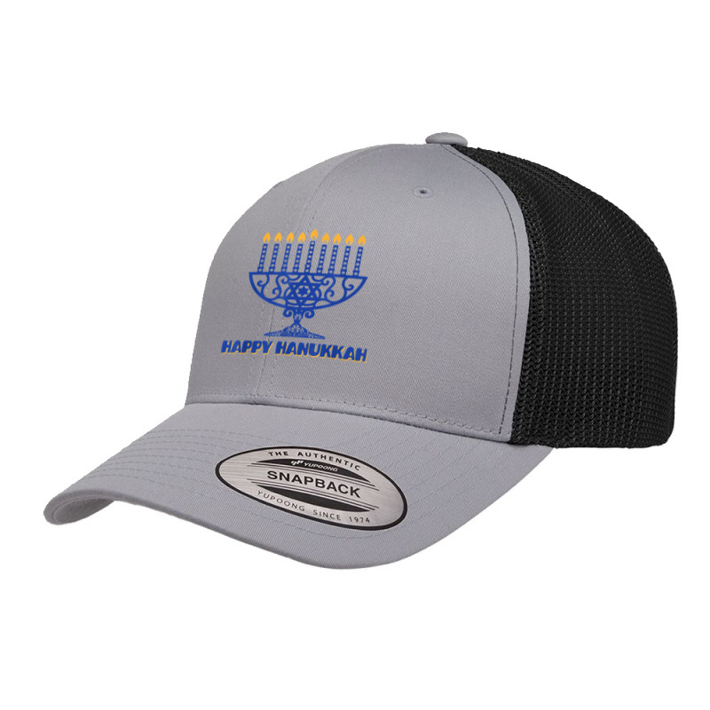 Menorah Happy Hanukkah Chanukah Jewish Holiday Menorah T Shirt Retro Trucker Cap | Artistshot