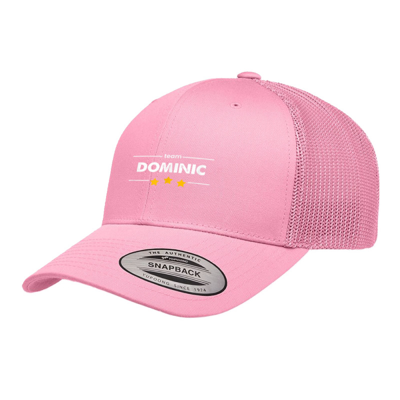 Family Name Surname Or First Name  Team Dominic T Shirt Retro Trucker Cap by cm-arts | Artistshot